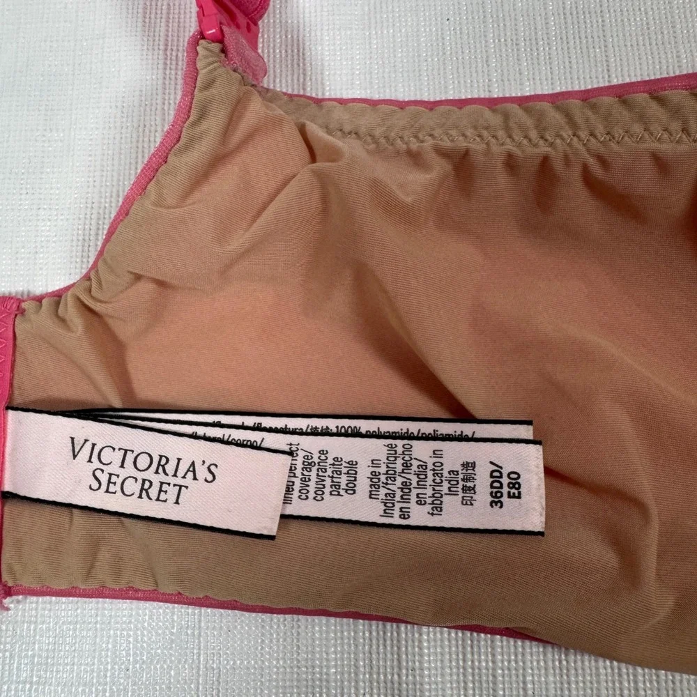 Women's Victoria's Secret Pink Shimmer Lined Perfect Coverage Bra 36DD